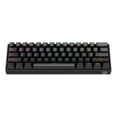Redragon - Dragonborn Teclado Mecánico Gaming Switch Rojo Rgb Negro - Layout Usa